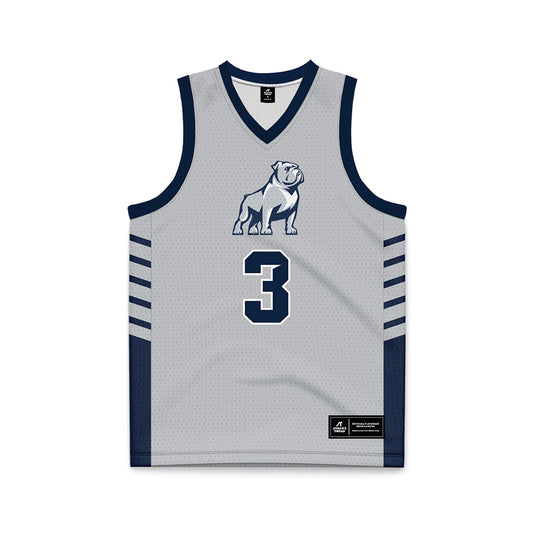 Samford - NCAA Men's Basketball : Keaton Norris - 2024 Grey Basketball Jersey-0