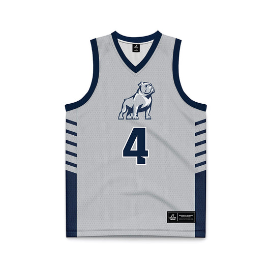 Samford - NCAA Men's Basketball : Judson Bjornstad - 2024 Grey Basketball Jersey-0