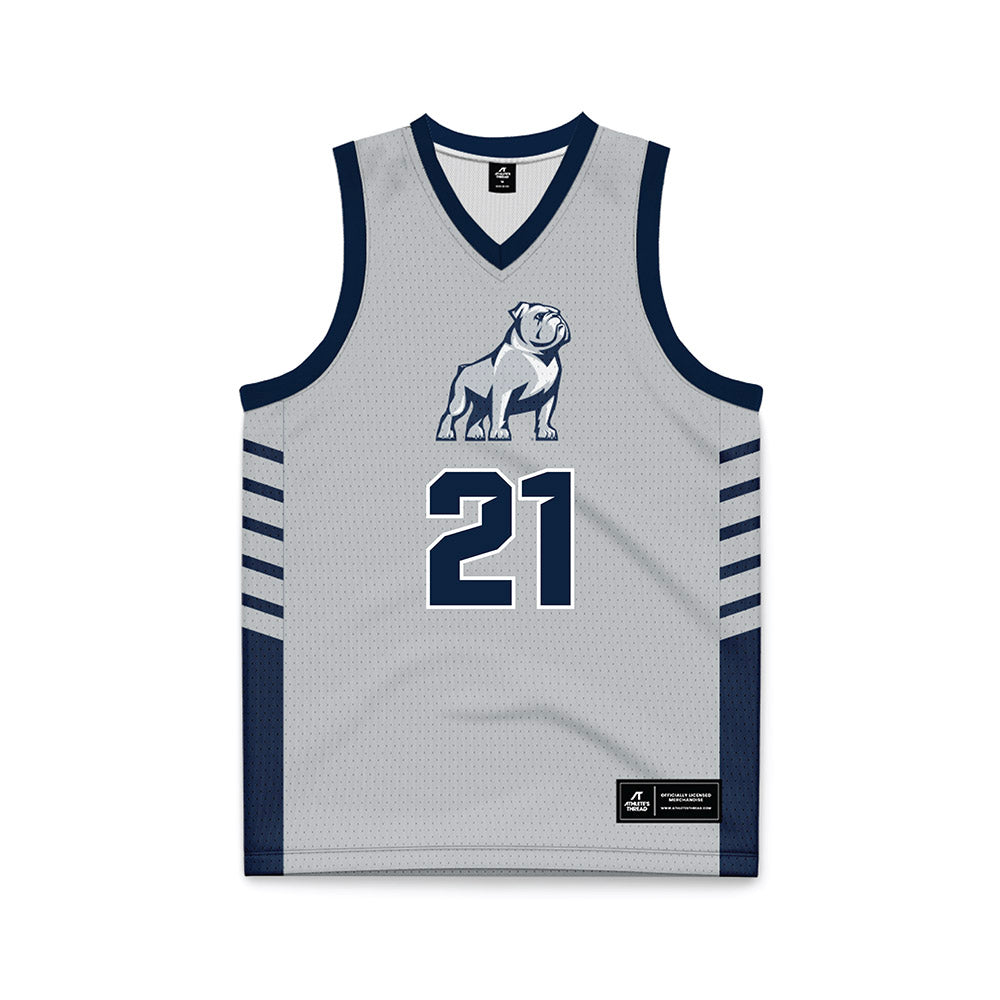 Samford - NCAA Men's Basketball : Corey Brown - 2024 Grey Basketball Jersey-0