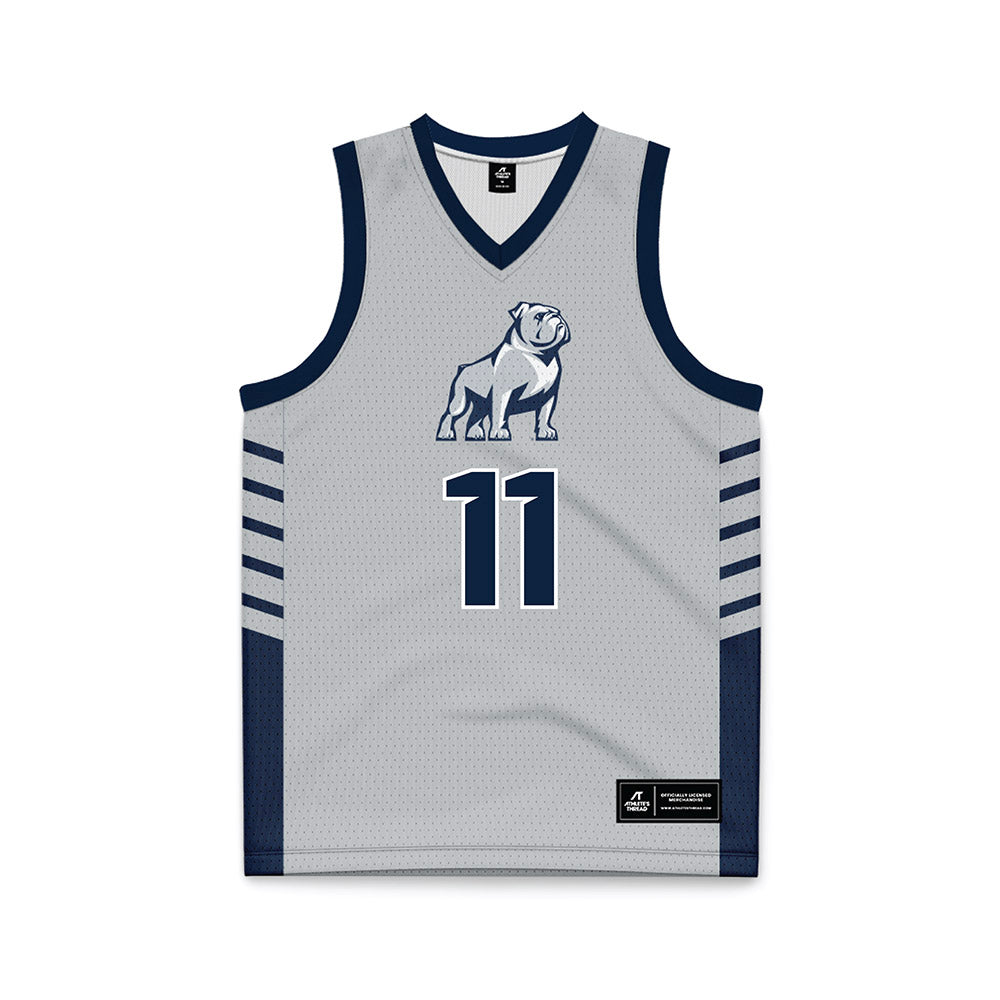 Samford - NCAA Men's Basketball : Cooper Davenport - 2024 Grey Basketball Jersey-0