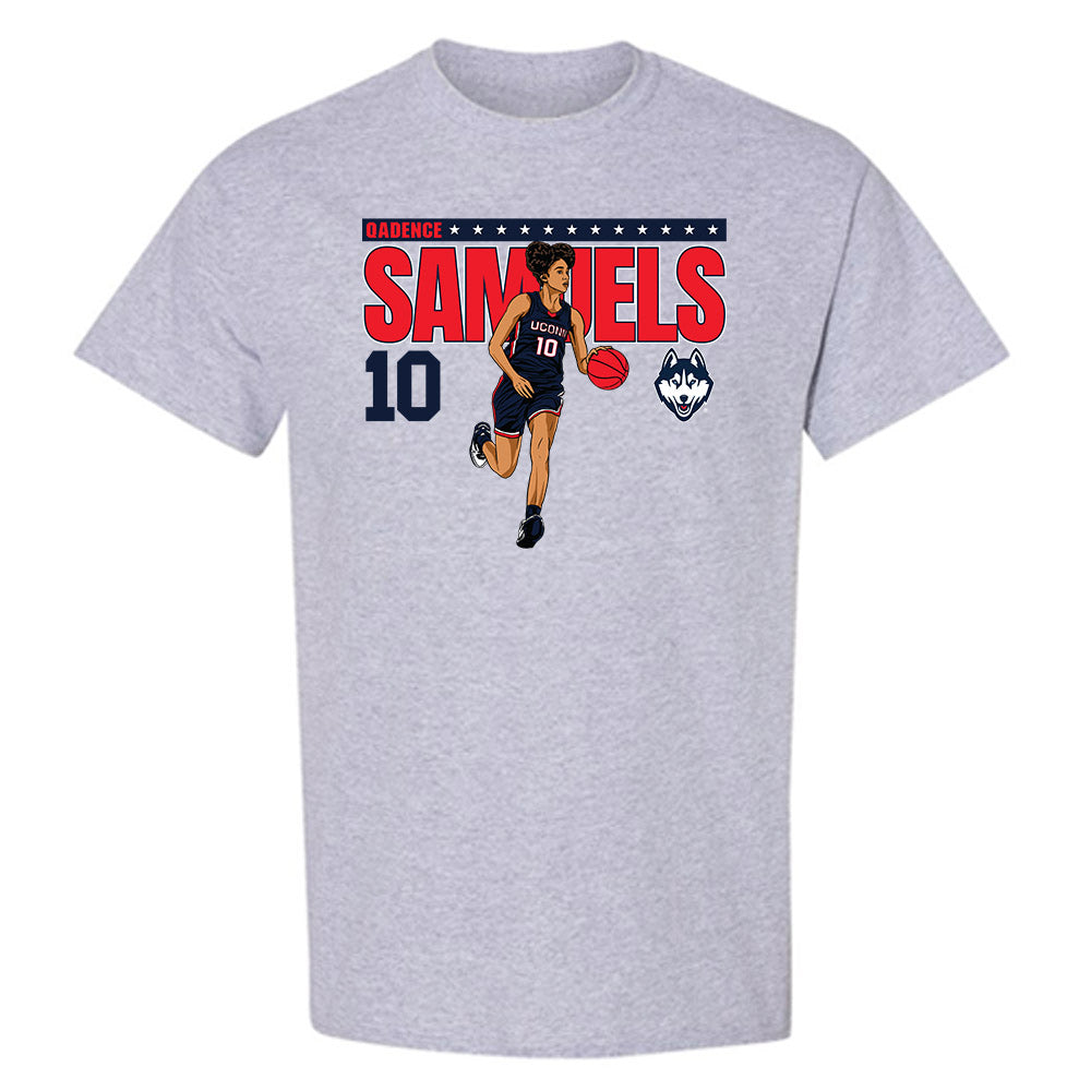 UConn - NCAA Women's Basketball : Qadence Samuels - T-Shirt-0