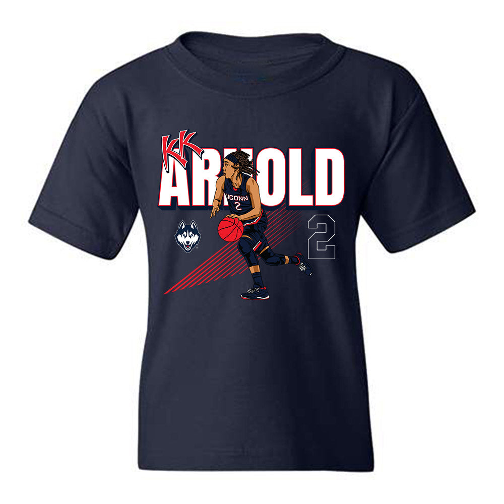 UConn - NCAA Women's Basketball : Kamorea Arnold - Youth T-Shirt-0