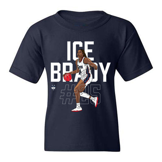 UConn - NCAA Women's Basketball : Ice Brady - Youth T-Shirt-0