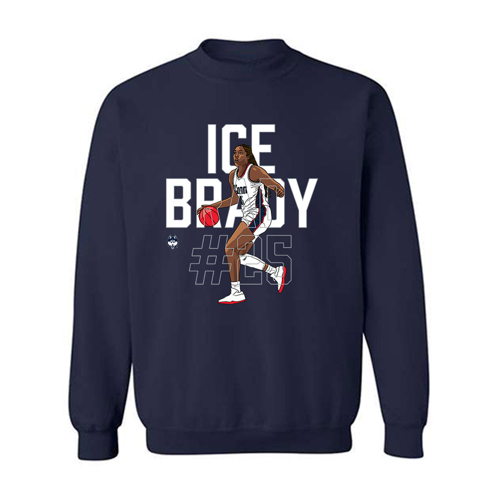 UConn - NCAA Women's Basketball : Ice Brady - Crewneck Sweatshirt-0