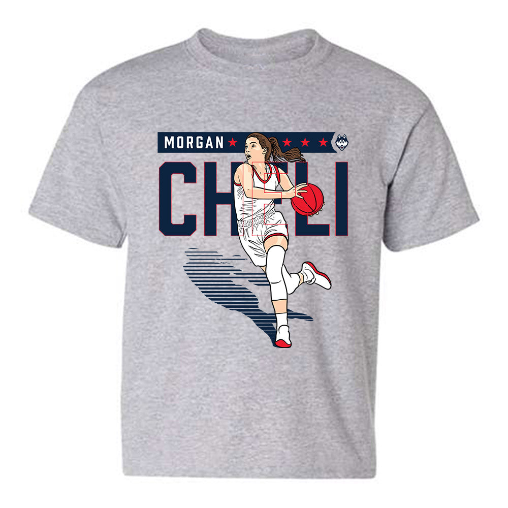 UConn - NCAA Women's Basketball : Morgan Cheli - Individual Caricature Youth T-Shirt-0