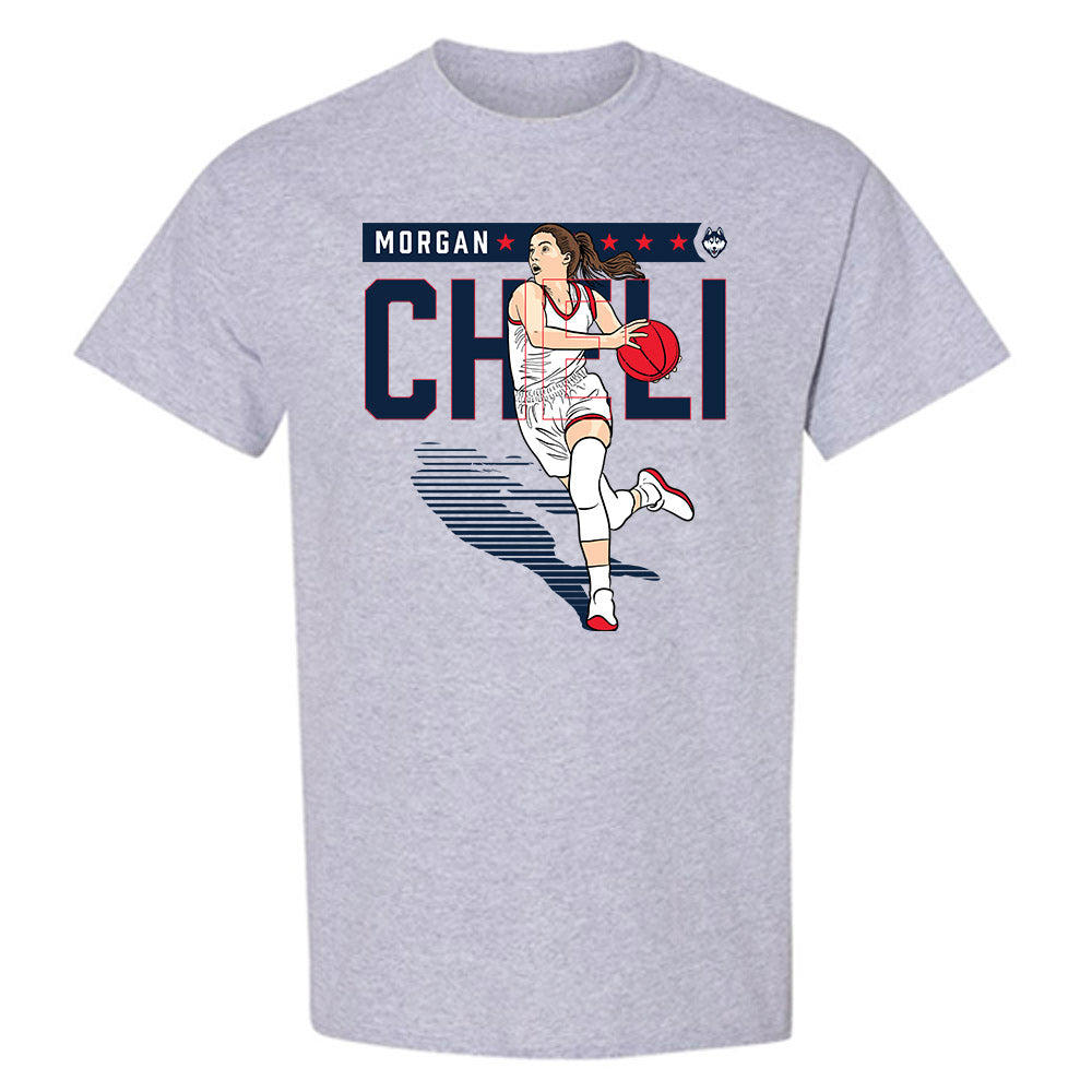 UConn - NCAA Women's Basketball : Morgan Cheli - Individual Caricature T-Shirt-0