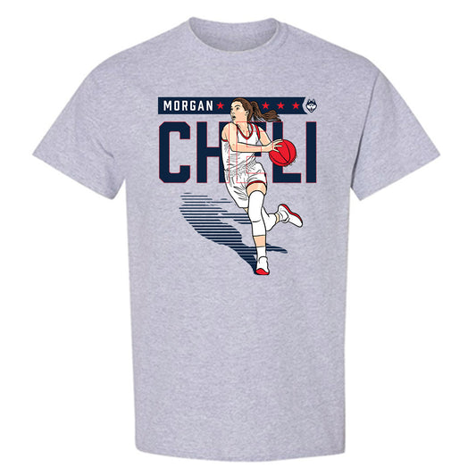 UConn - NCAA Women's Basketball : Morgan Cheli - Individual Caricature T-Shirt-0