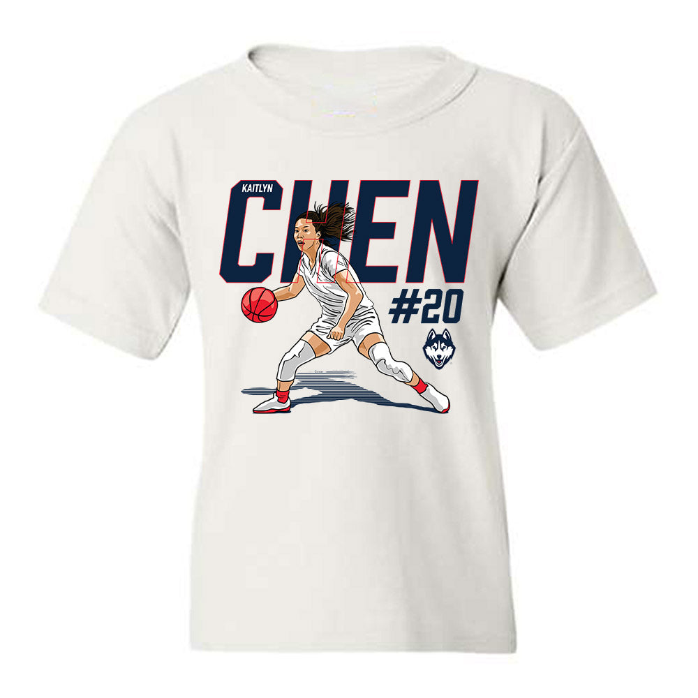 UConn - NCAA Women's Basketball : Kaitlyn Chen - Youth T-Shirt-0