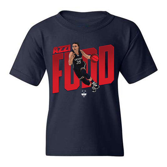 UConn - NCAA Women's Basketball : Azzi Fudd - Youth T-Shirt-0