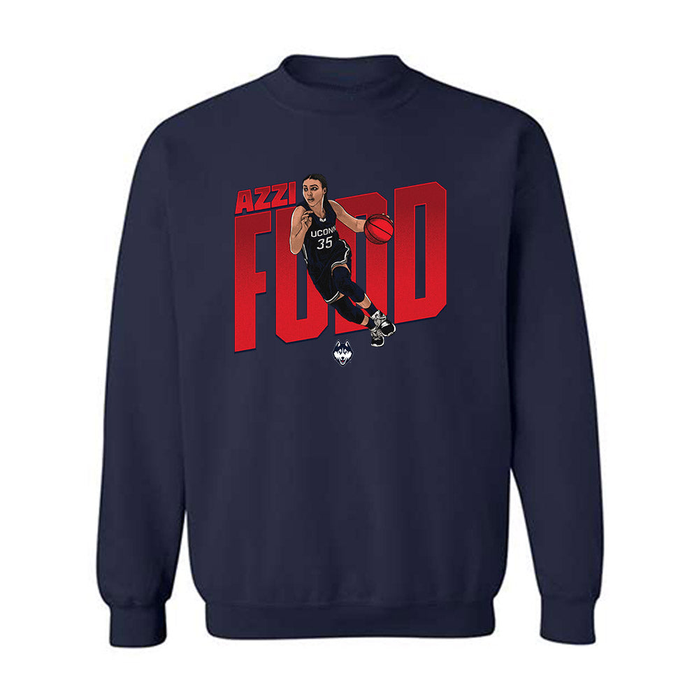 UConn - NCAA Women's Basketball : Azzi Fudd - Crewneck Sweatshirt-0