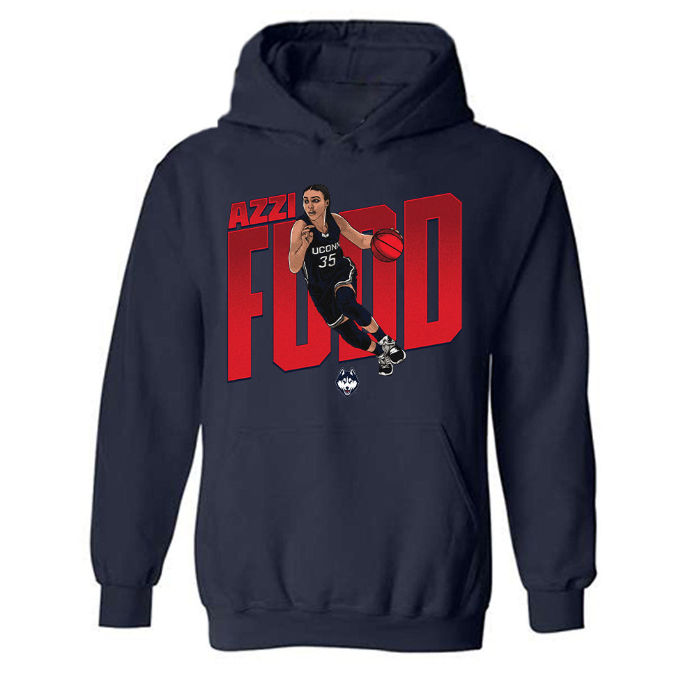 UConn - NCAA Women's Basketball : Azzi Fudd - Hooded Sweatshirt-0