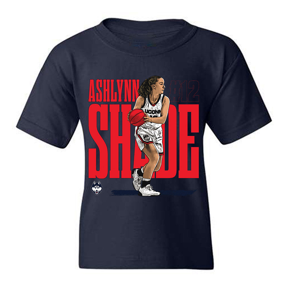 UConn - NCAA Women's Basketball : Ashlynn Shade - Youth T-Shirt-0