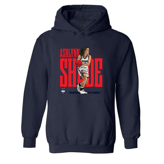 UConn - NCAA Women's Basketball : Ashlynn Shade - Individual Caricature Hooded Sweatshirt-0