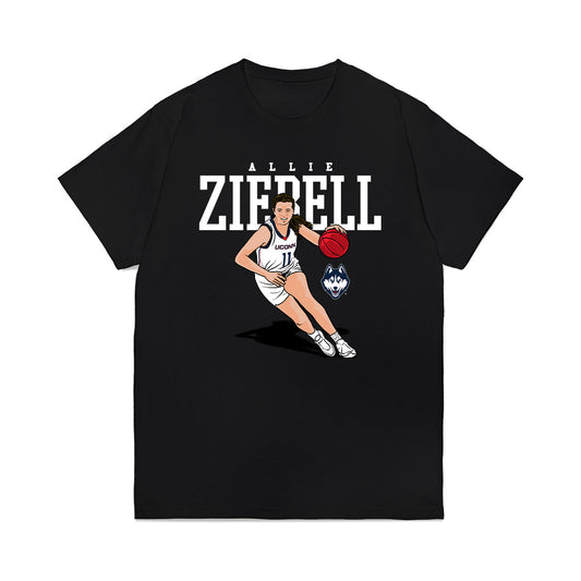 UConn - NCAA Women's Basketball : Allie Ziebell - Premium T-Shirt-0