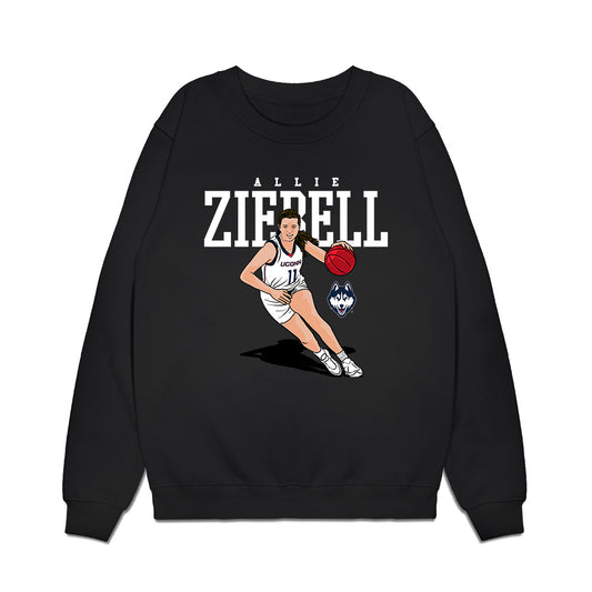 UConn - NCAA Women's Basketball : Allie Ziebell - Premium Crewneck Sweatshirt-0