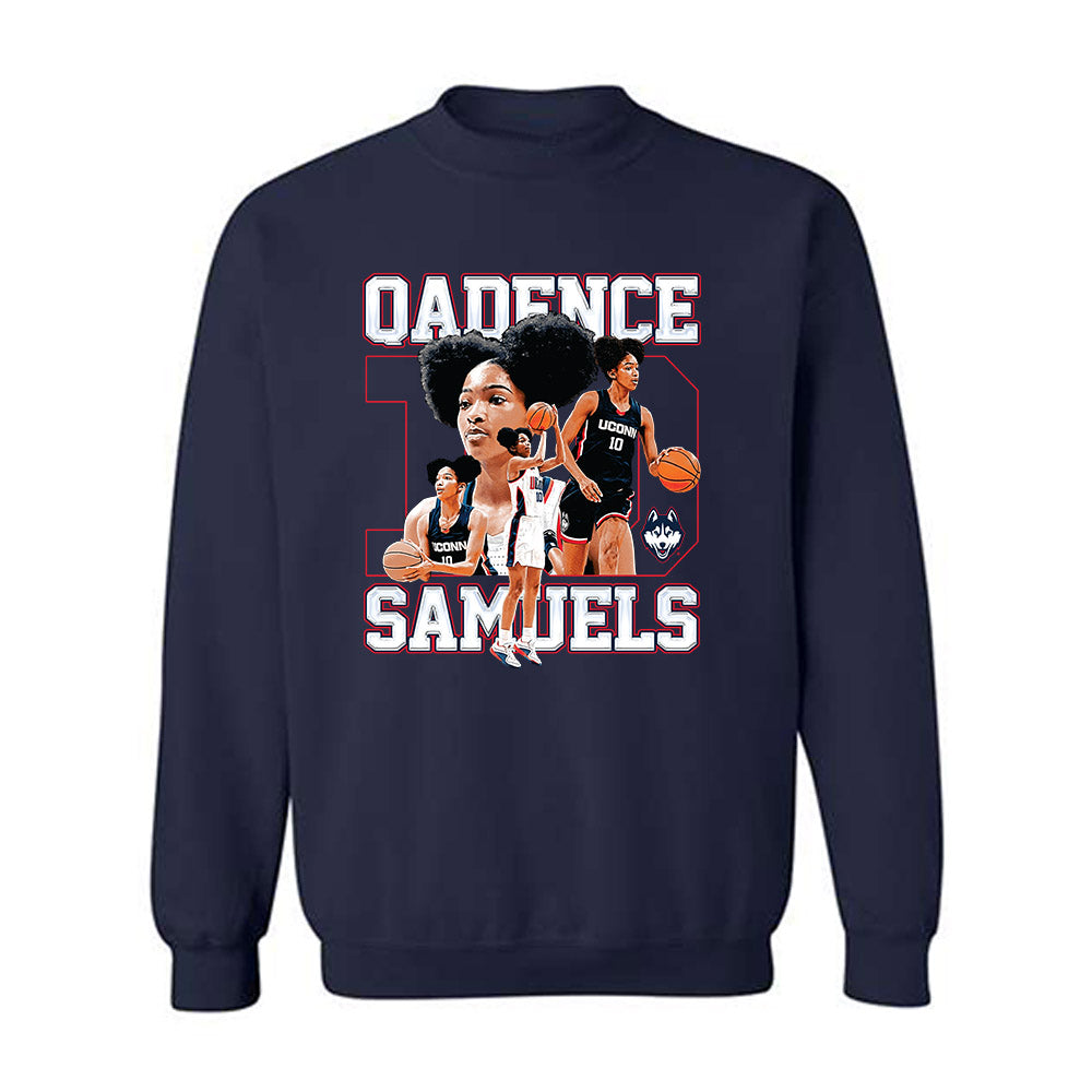 UConn - NCAA Women's Basketball : Qadence Samuels - Crewneck Sweatshirt-0