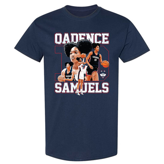 UConn - NCAA Women's Basketball : Qadence Samuels - T-Shirt-0