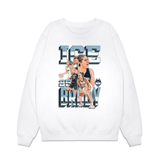 UConn - NCAA Women's Basketball : Ice Brady - Collage Premium Crewneck Sweatshirt-0