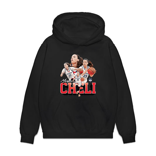 UConn - NCAA Women's Basketball : Morgan Cheli - Collage Premium Hooded Sweatshirt-0
