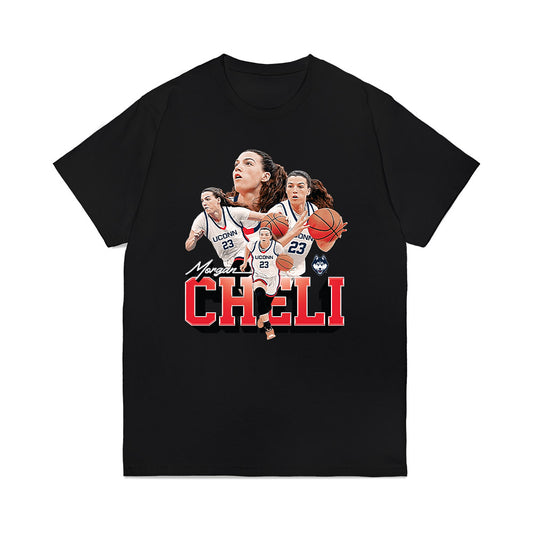 UConn - NCAA Women's Basketball : Morgan Cheli - Collage Premium T-Shirt-0