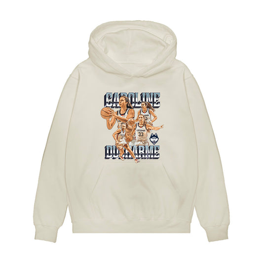UConn - NCAA Women's Basketball : Caroline Ducharme - Collage Premium Hooded Sweatshirt-0