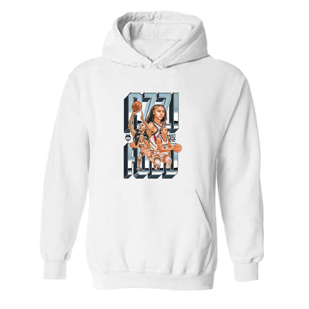 UConn - NCAA Women's Basketball : Azzi Fudd - Player Collage Hooded Sweatshirt-0