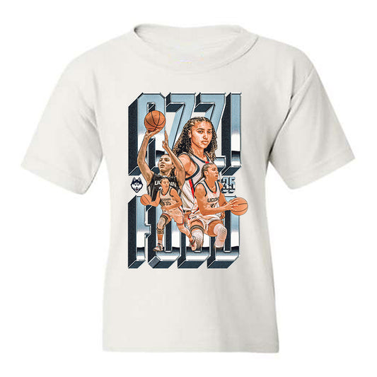 UConn - NCAA Women's Basketball : Azzi Fudd - Collage Youth T-Shirt-0