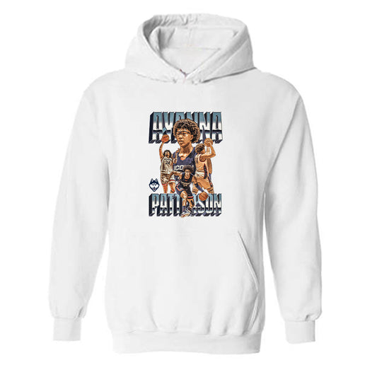 UConn - NCAA Women's Basketball : Ayanna Patterson - Player Collage Hooded Sweatshirt-0