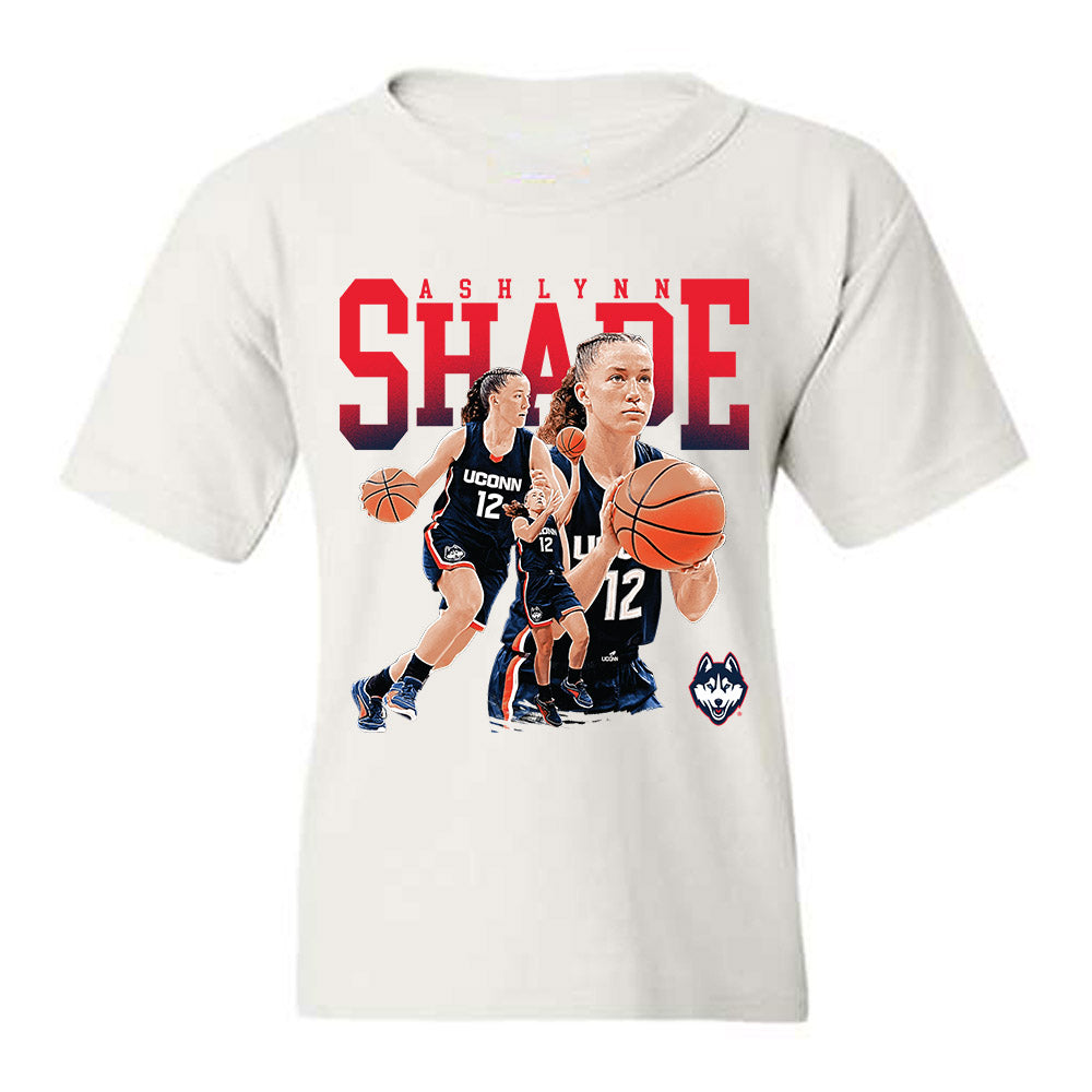 UConn - NCAA Women's Basketball : Ashlynn Shade - Collage Youth T-Shirt-0