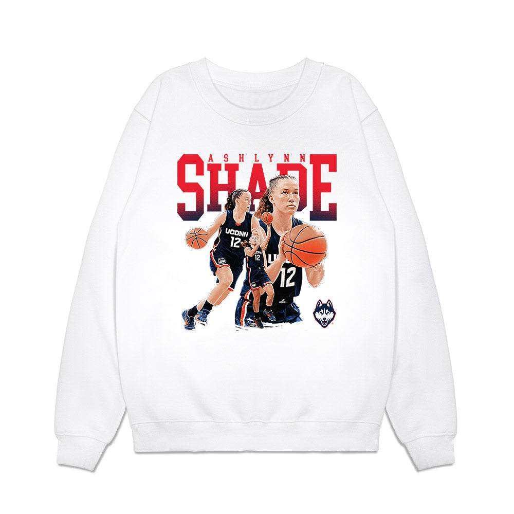 UConn - NCAA Women's Basketball : Ashlynn Shade - Collage Premium Crewneck Sweatshirt-0
