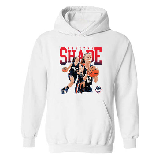 UConn - NCAA Women's Basketball : Ashlynn Shade - Player Collage Hooded Sweatshirt-0