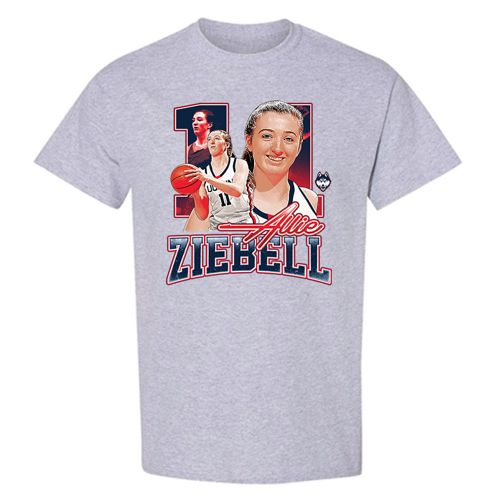 UConn - NCAA Women's Basketball : Allie Ziebell - T-Shirt-0