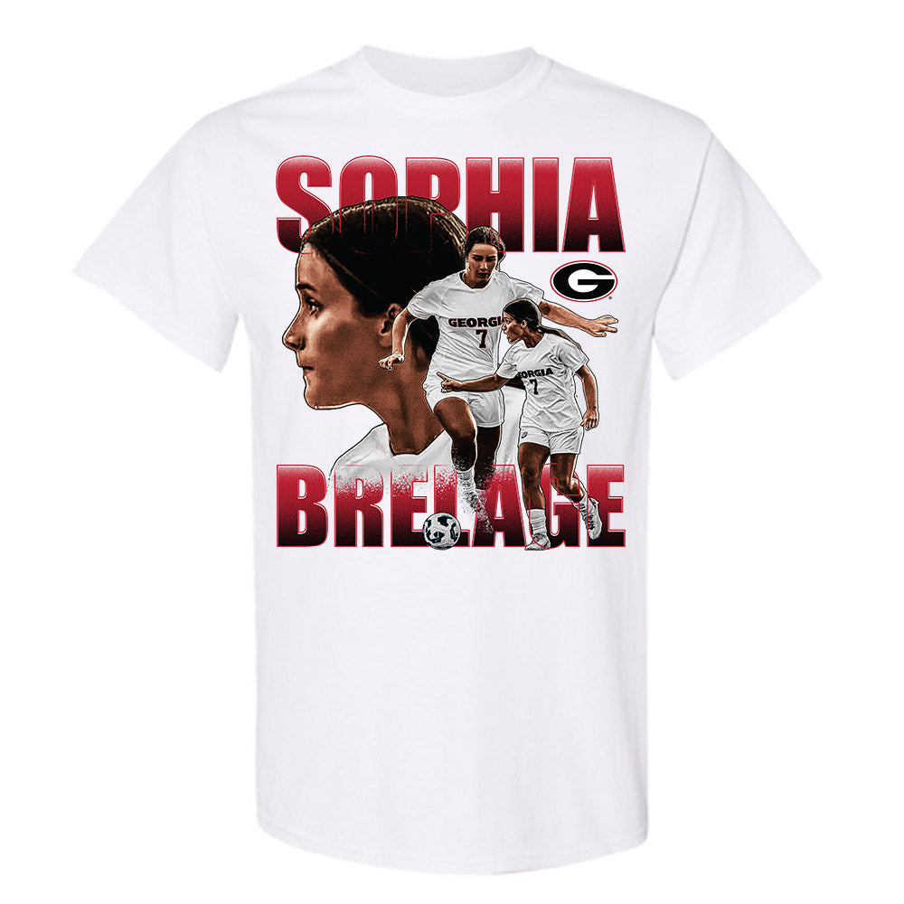 Georgia - NCAA Women's Soccer : Sophia Brelage - Player Collage T-Shirt-0