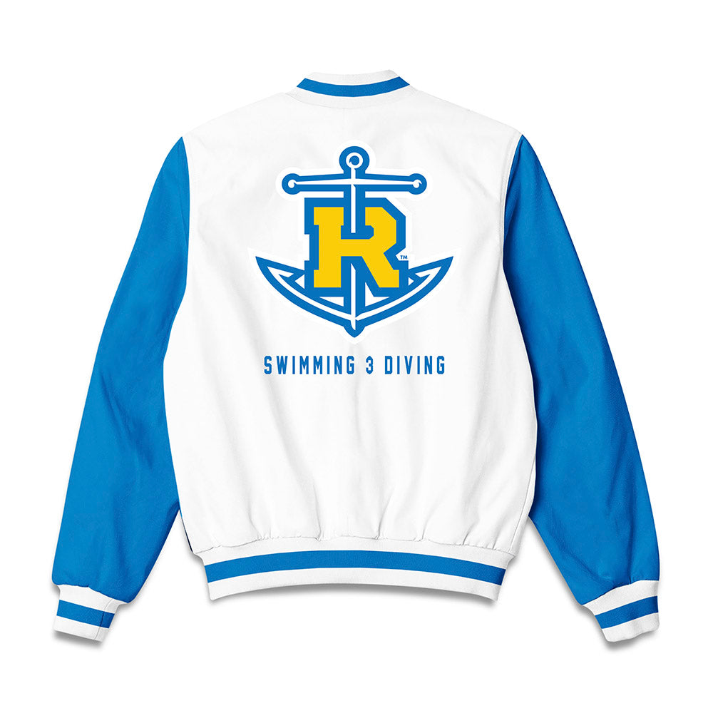 Rollins - NCAA Men's Swimming & Diving : Cooper Wiese - Bomber Jacket-1