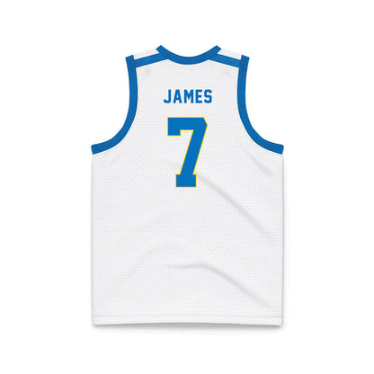 Rollins - NCAA Men's Basketball : Cheo james - White Basketball Jersey-1
