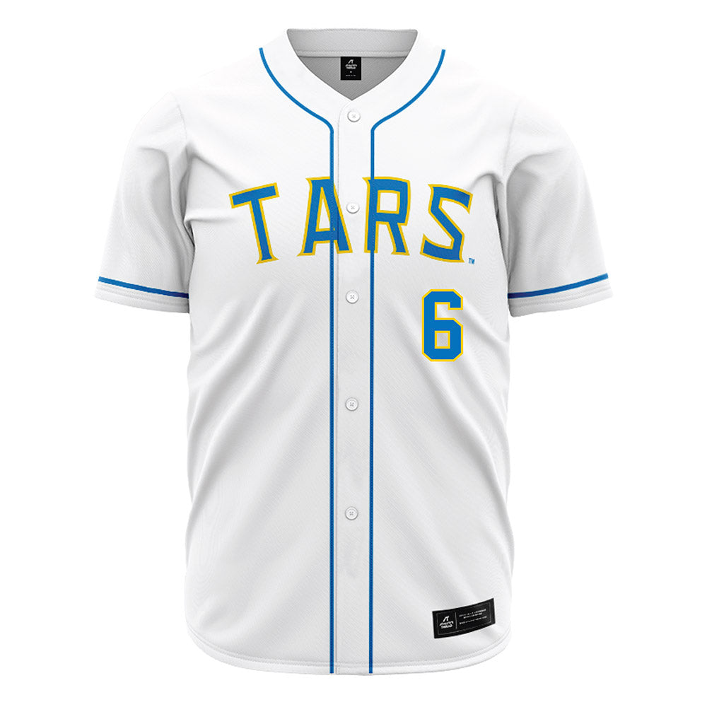 Rollins - NCAA Baseball : Aaron Smollins - White Jersey-0