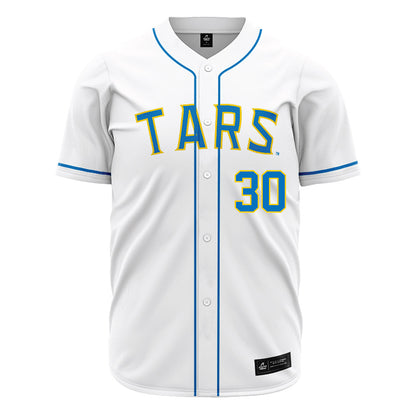 Rollins - NCAA Baseball : Aaron Smollins - White Jersey-0