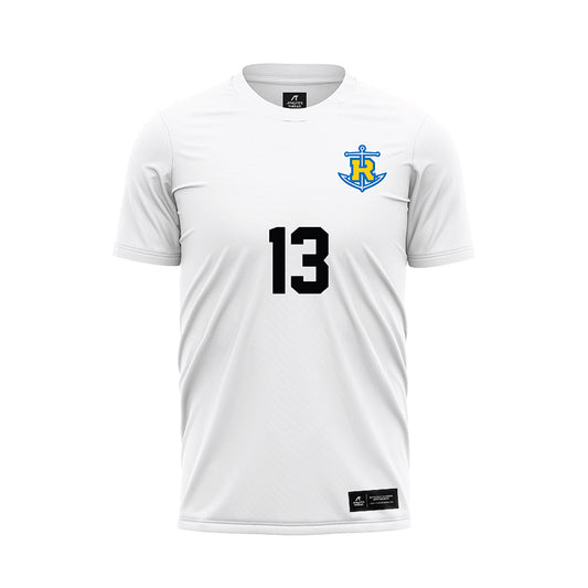 Rollins - NCAA Men's Soccer : Justin Nelson - White Soccer Jersey-0
