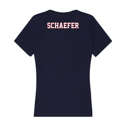 UConn - NCAA Women's Swimming & Diving : Amelia Schaefer - Women's V-Neck T-Shirt-1