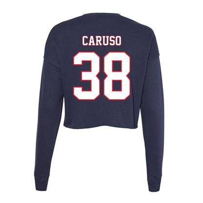 UConn - NCAA Baseball : JT Caruso - Women's Cropped Crew Fleece-1