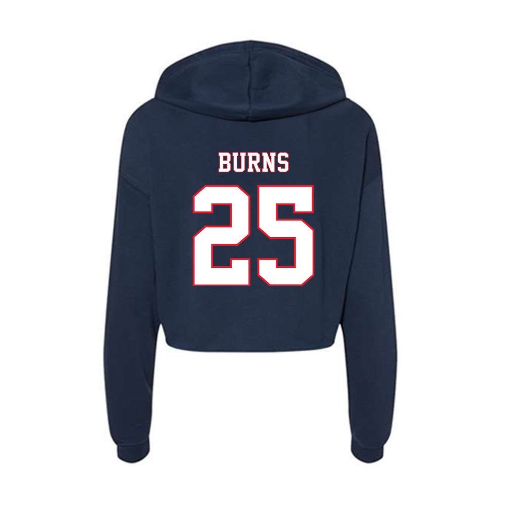 UConn - NCAA Women's Soccer : Grace Burns - Women's Crop Fleece Hoodie-1