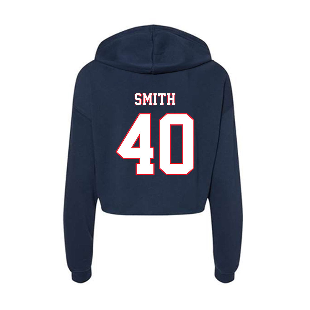 UConn - NCAA Baseball : Drew Smith - Women's Crop Fleece Hoodie-1