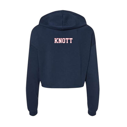 UConn - NCAA Women's Track & Field : Kalli Knott - Women's Crop Fleece Hoodie-1