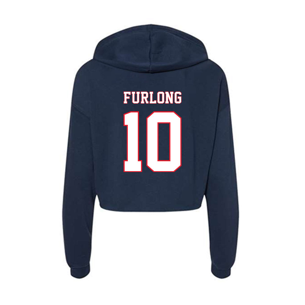 UConn - NCAA Women's Volleyball : Carly Furlong - Women's Crop Fleece Hoodie-1