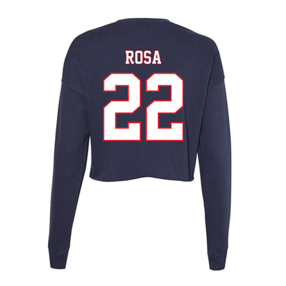 UConn - NCAA Football : Victor Rosa - Women's Cropped Crew Fleece-1