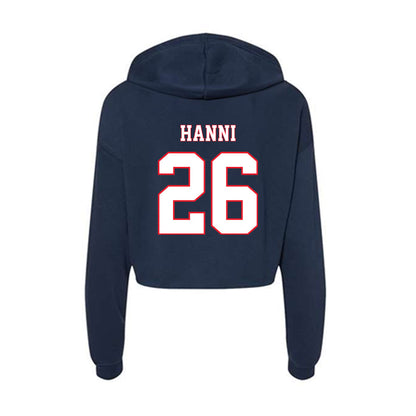 UConn - NCAA Men's Soccer : Sabri Hanni - Women's Crop Fleece Hoodie-1