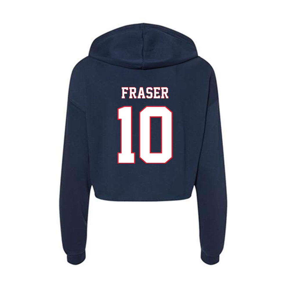 UConn - NCAA Men's Ice Hockey : Tristan Fraser - Women's Crop Fleece Hoodie-1