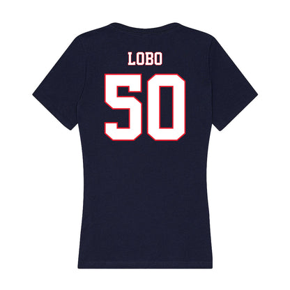 UConn - Women's Basketball Legends : Rebecca Lobo - Women's V-Neck T-Shirt-1