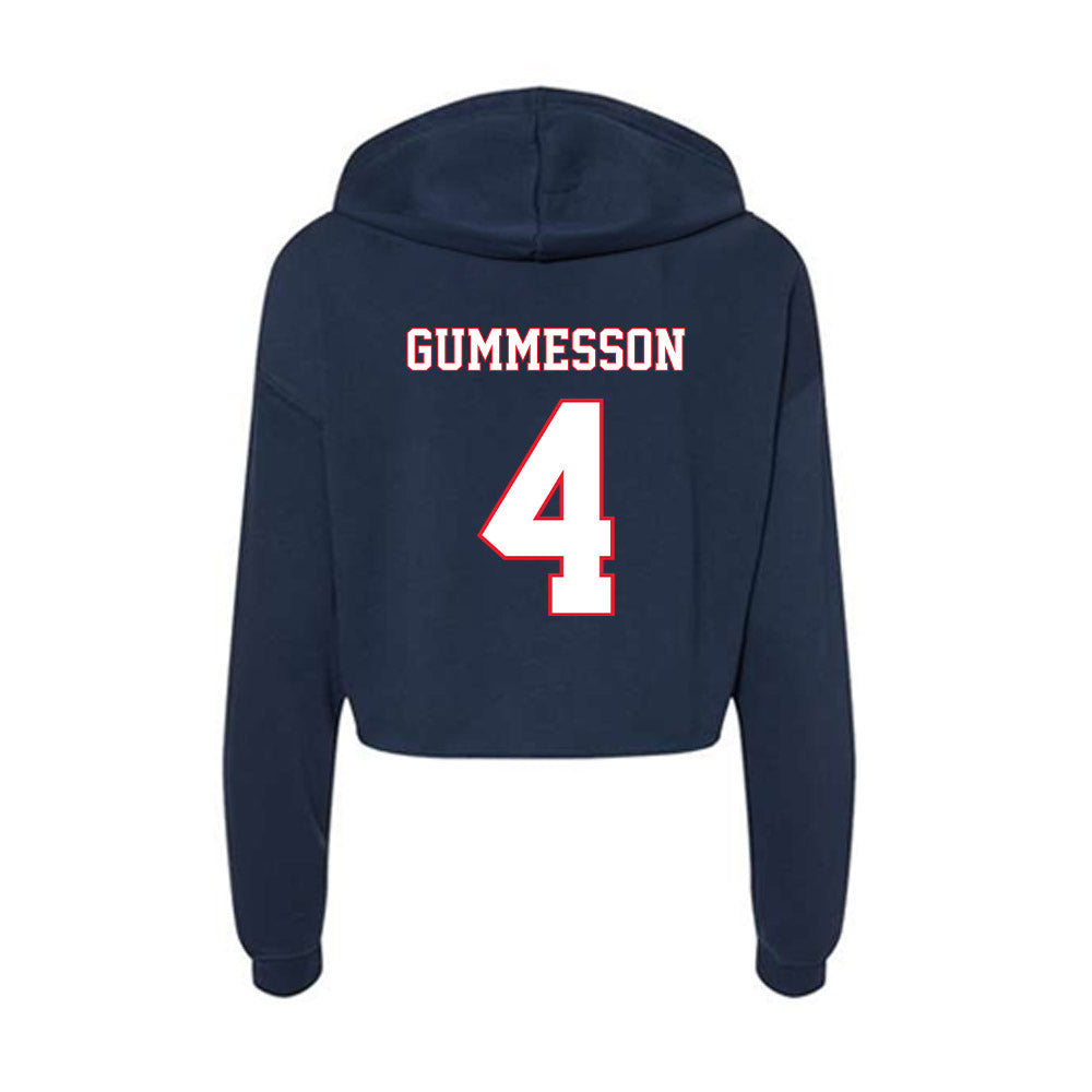 UConn - NCAA Men's Soccer : Max Gummesson - Women's Crop Fleece Hoodie-1