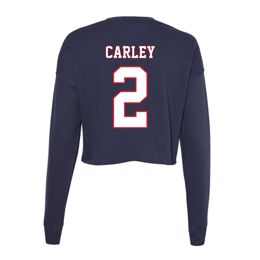 UConn - NCAA Women's Volleyball : Maggie Carley - Women's Cropped Crew Fleece-1